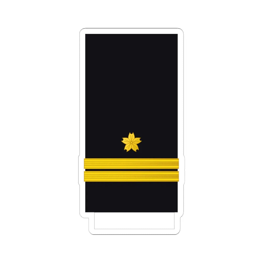 Japan Navy OF 2 (Japan) (Military Rank) STICKER Vinyl Kiss-Cut Decal 6 Inch White - The Sticker Space