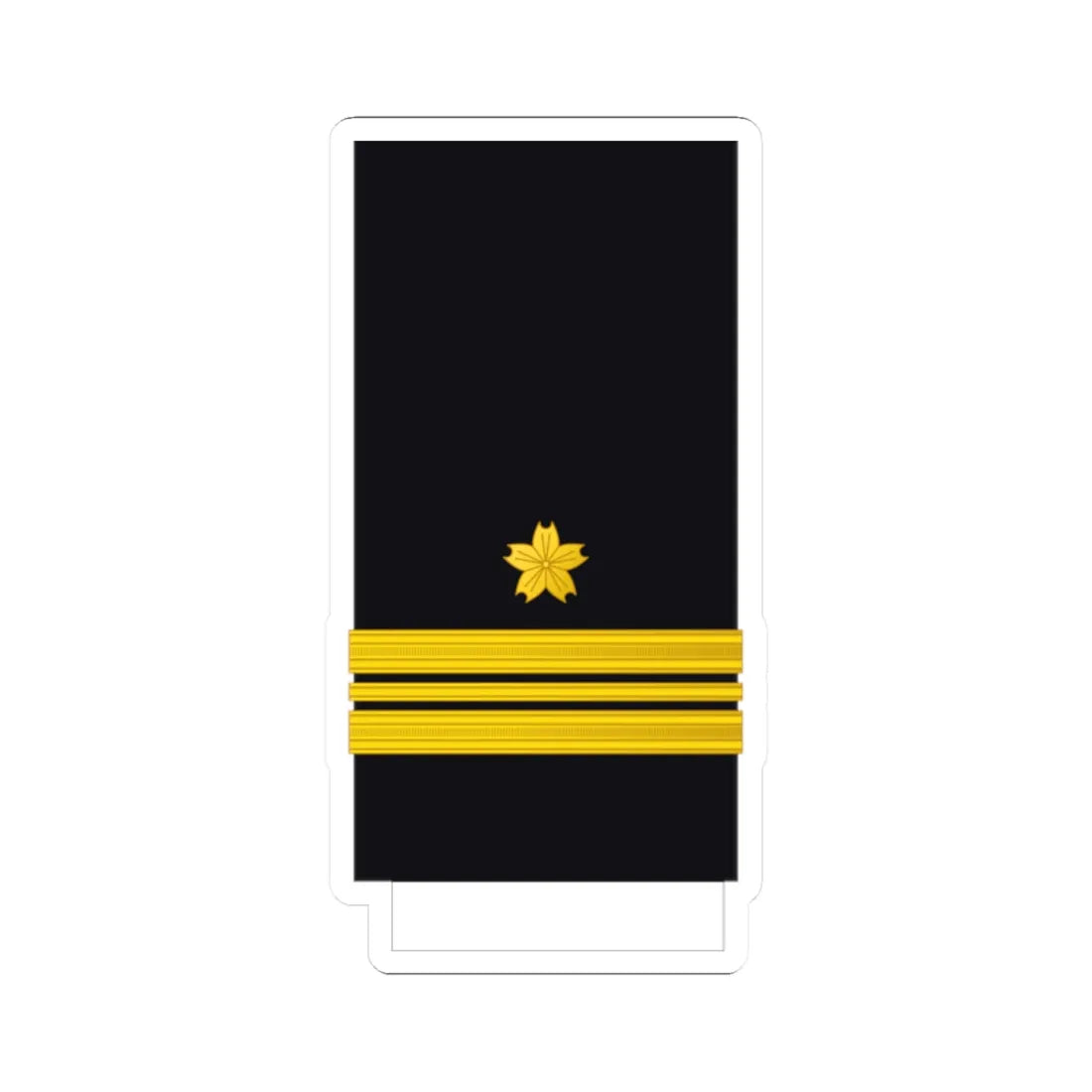 Japan Navy OF 3 (Japan) (Military Rank) STICKER Vinyl Kiss-Cut Decal 2 Inch White - The Sticker Space