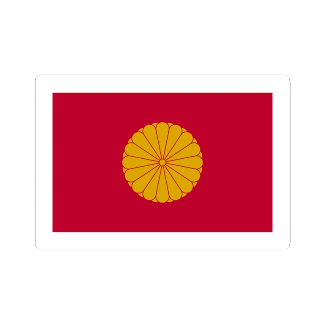 Japan Sessyo Flag (Japan) STICKER Vinyl Kiss-Cut Decal 2 Inch White - The Sticker Space