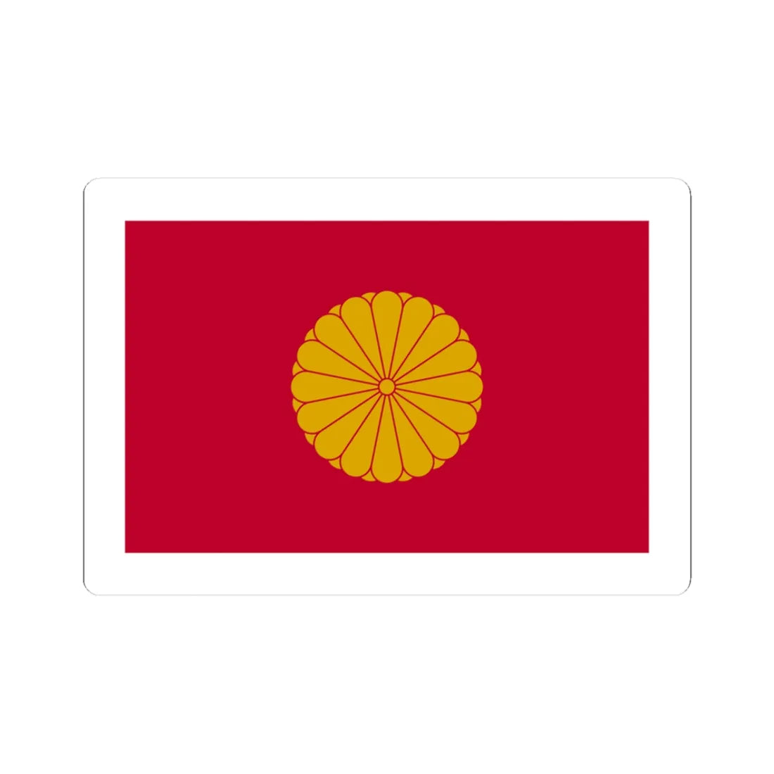 Japan Sessyo Flag (Japan) STICKER Vinyl Kiss-Cut Decal 3 Inch White - The Sticker Space