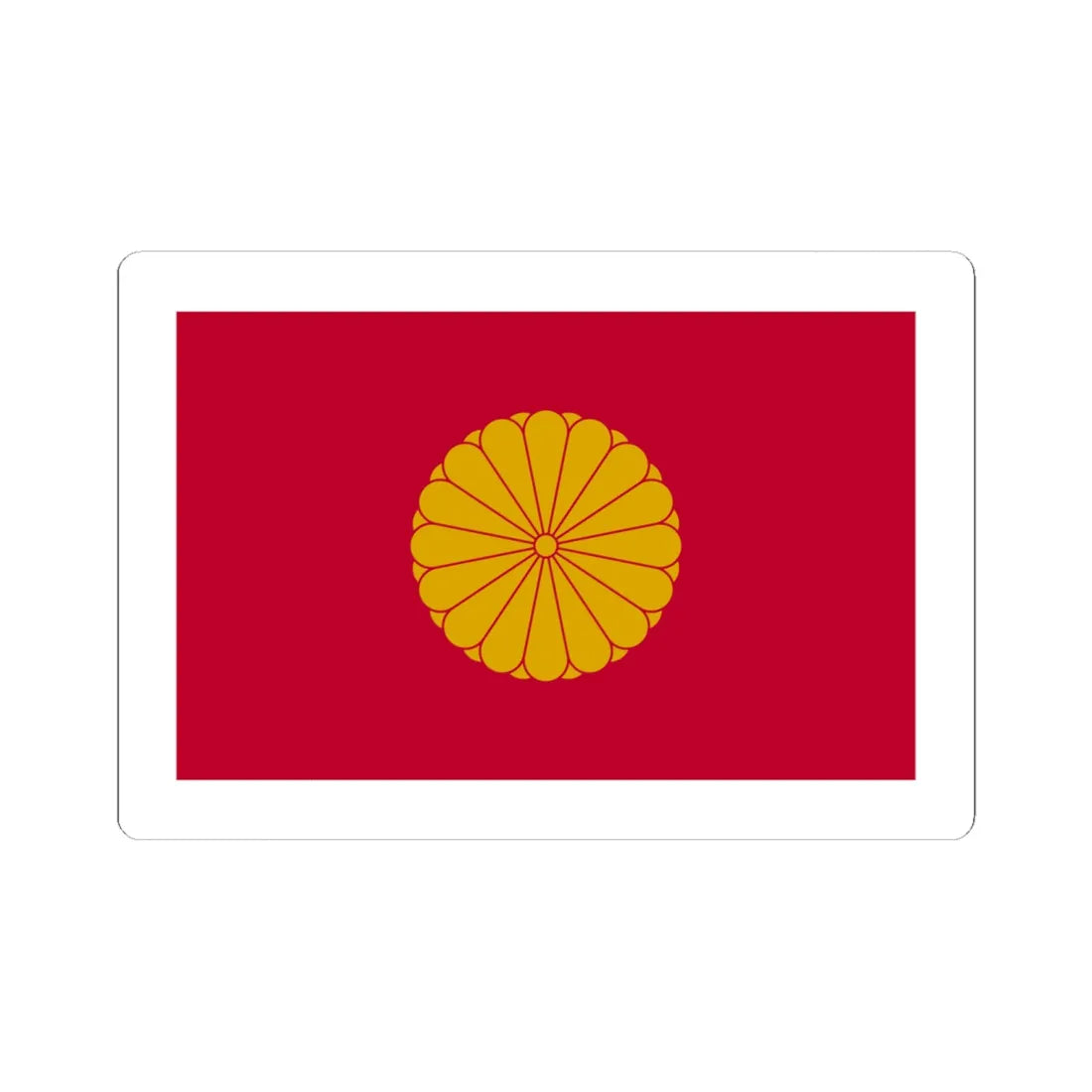 Japan Sessyo Flag (Japan) STICKER Vinyl Kiss-Cut Decal 6 Inch White - The Sticker Space