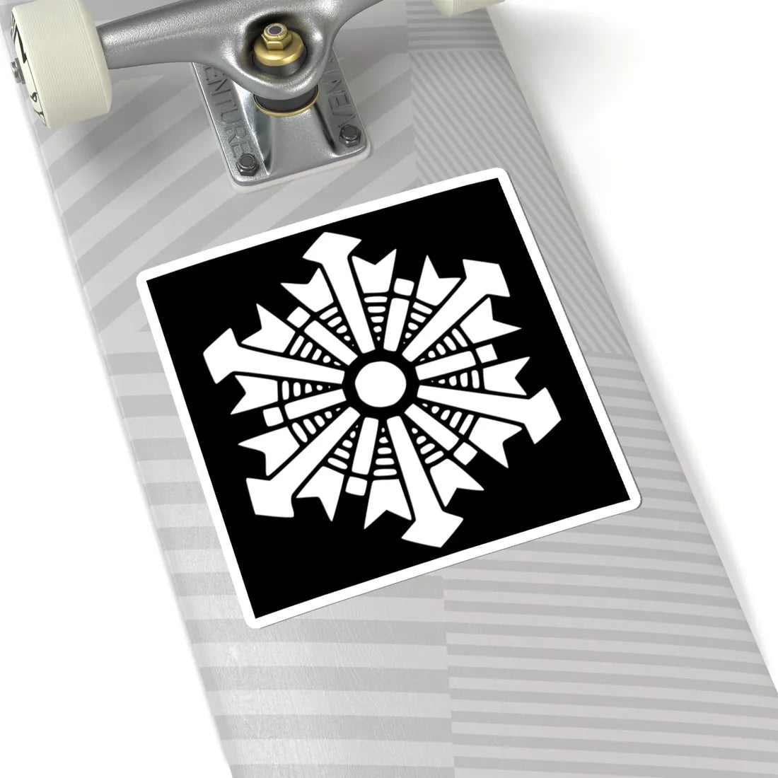 Japanese Crest FeuerwehrBlack background (Japan) (Coat of Arms) STICKER Vinyl Kiss-Cut Decal - The Sticker Space