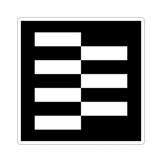 Japanese Crest kuichigai nanatu Hiki (Japan) (Coat of Arms) STICKER Vinyl Kiss-Cut Decal 2 Inch White - The Sticker Space