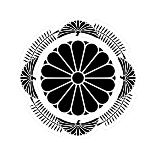 Japanese Crest of Akisino no miya (Japan) (Coat of Arms) STICKER Vinyl Kiss-Cut Decal 2 Inch White - The Sticker Space