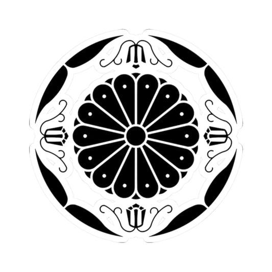 Japanese Crest of Hitachi no miya (Japan) (Coat of Arms) STICKER Vinyl Kiss-Cut Decal 2 Inch White - The Sticker Space