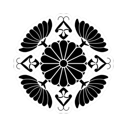 Japanese Crest of Mikasa no miya (Japan) (Coat of Arms) STICKER Vinyl Kiss-Cut Decal 2 Inch White - The Sticker Space