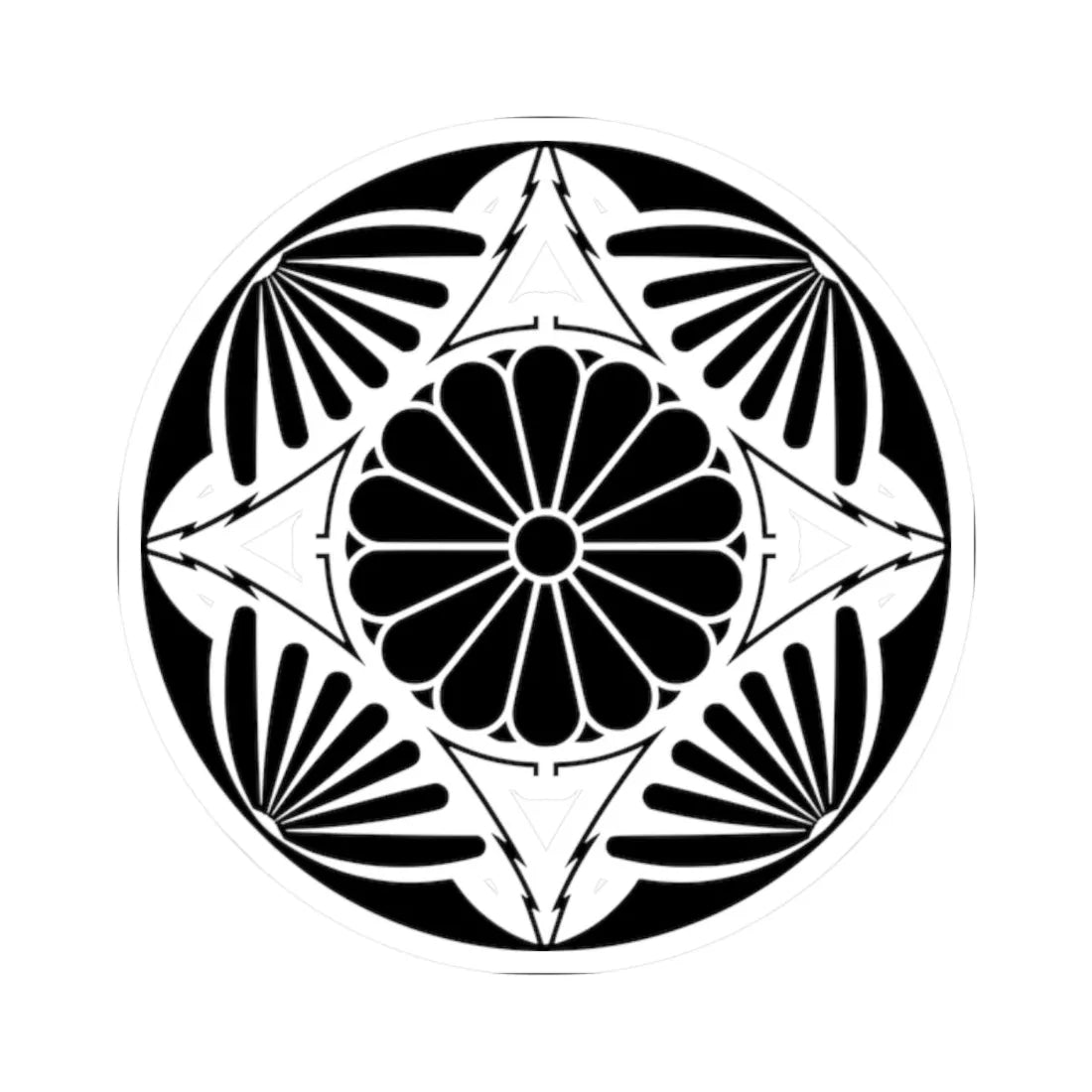 Japanese Crest of Takamado no miya (Japan) (Coat of Arms) STICKER Vinyl Kiss-Cut Decal 2 Inch White - The Sticker Space