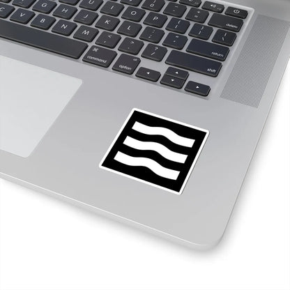 Japanese Crest Wakebe mitu Hiki (Japan) (Coat of Arms) STICKER Vinyl Kiss-Cut Decal - The Sticker Space
