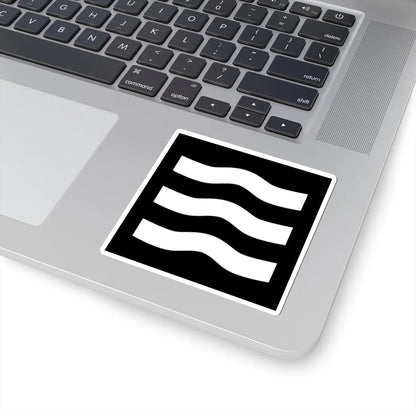 Japanese Crest Wakebe mitu Hiki (Japan) (Coat of Arms) STICKER Vinyl Kiss-Cut Decal - The Sticker Space