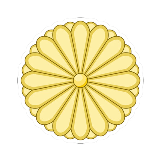 Japanese Imperial Seal (Japan) (Coat of Arms) STICKER Vinyl Kiss-Cut Decal 2 Inch White - The Sticker Space