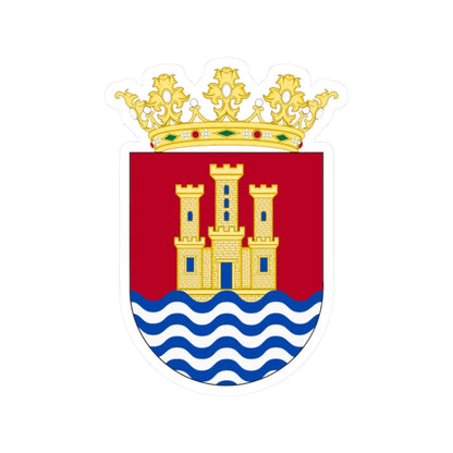 JaquimoOldShield (Costa Rica) (Coat of Arms) STICKER Vinyl Kiss-Cut Decal 2 Inch White - The Sticker Space