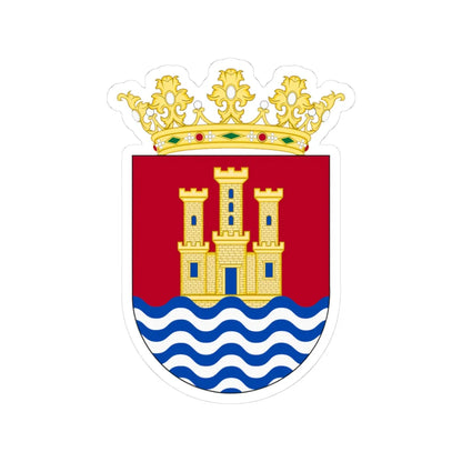 JaquimoOldShield (Costa Rica) (Coat of Arms) STICKER Vinyl Kiss-Cut Decal 3 Inch White - The Sticker Space