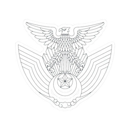 JASDF emblem outline (Japan) (Coat of Arms) STICKER Vinyl Kiss-Cut Decal 2 Inch White - The Sticker Space