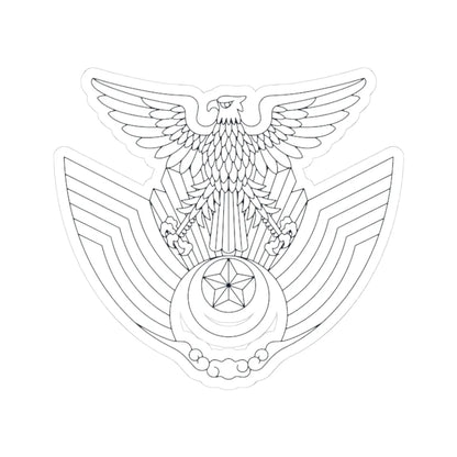JASDF emblem outline (Japan) (Coat of Arms) STICKER Vinyl Kiss-Cut Decal 3 Inch White - The Sticker Space