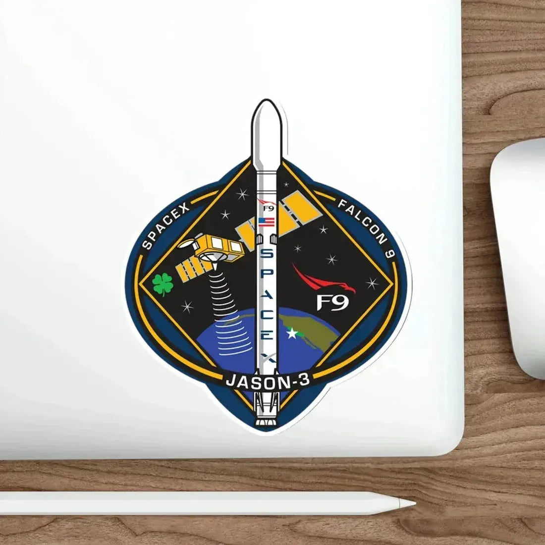 Jason-3 (SpaceX) STICKER Vinyl Die-Cut Decal - The Sticker Space