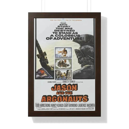 JASON AND THE ARGONAUTS 1963 - Framed Movie Poster 16″ x 24″ Walnut - The Sticker Space