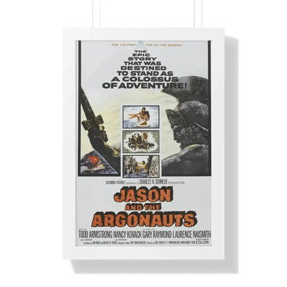 JASON AND THE ARGONAUTS 1963 - Framed Movie Poster 16″ x 24″ White - The Sticker Space