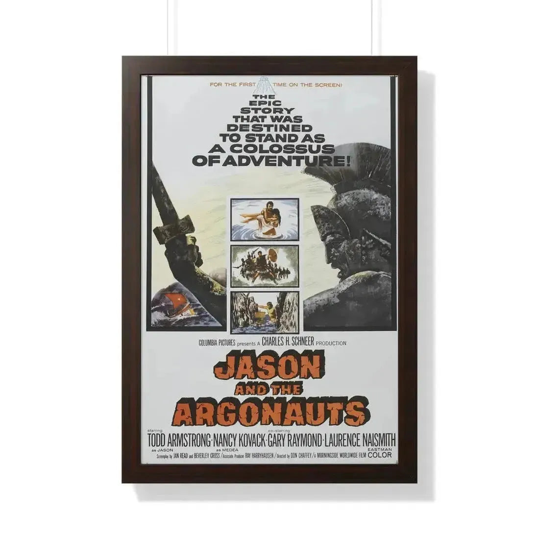 JASON AND THE ARGONAUTS 1963 - Framed Movie Poster 20" x 30" Walnut - The Sticker Space