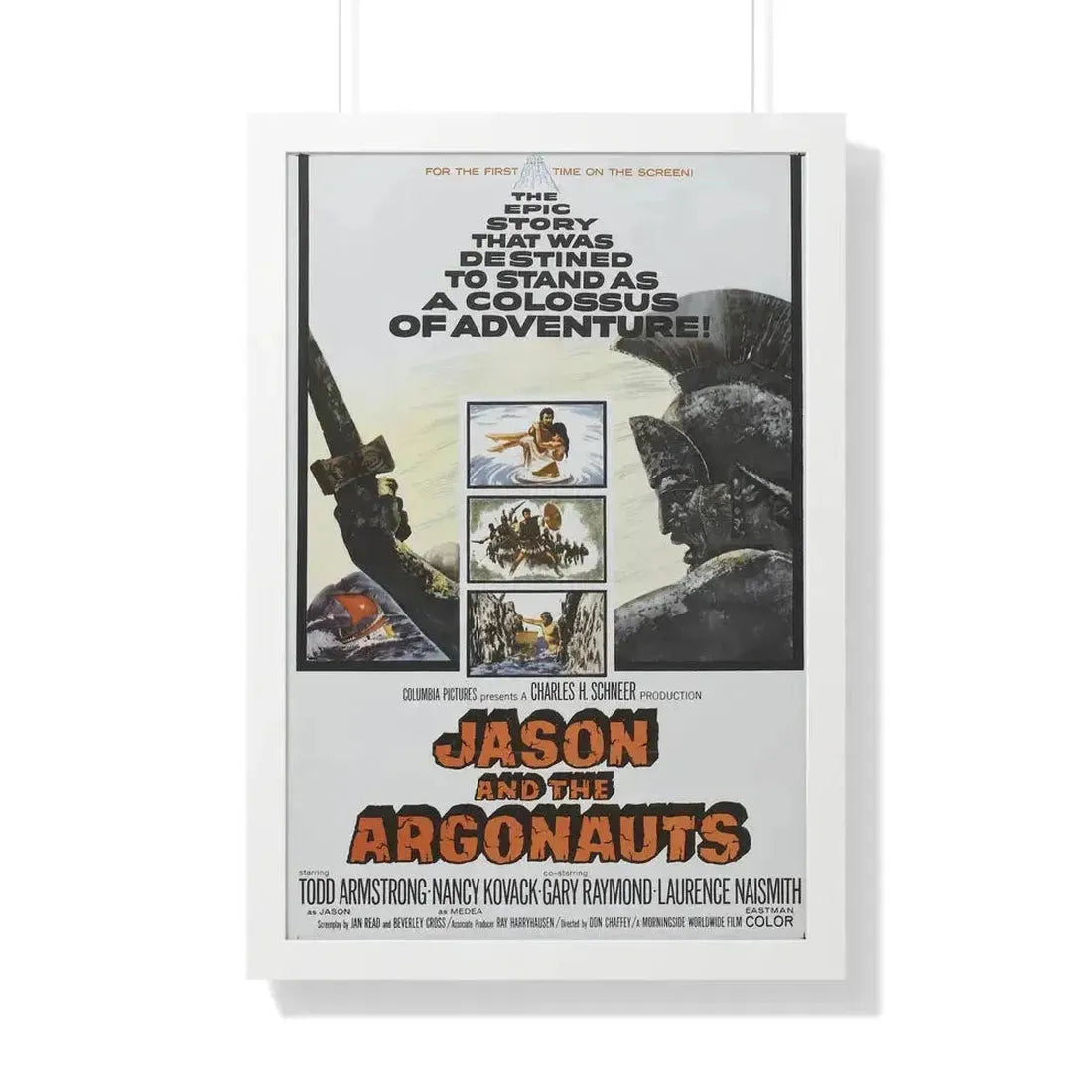 JASON AND THE ARGONAUTS 1963 - Framed Movie Poster 20" x 30" White - The Sticker Space