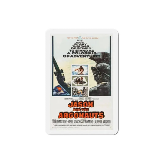 Jason and the Argonauts 1963 Movie Poster Refrigerator Magnet 2 Inch - The Sticker Space