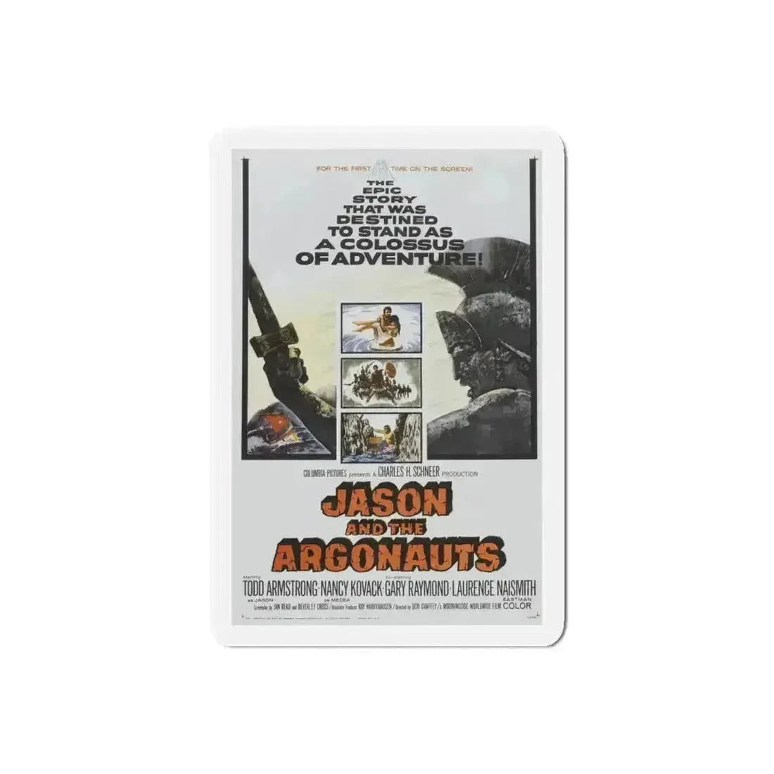 JASON AND THE ARGONAUTS 1963 Movie Poster - Refrigerator Magnet - The Sticker Space