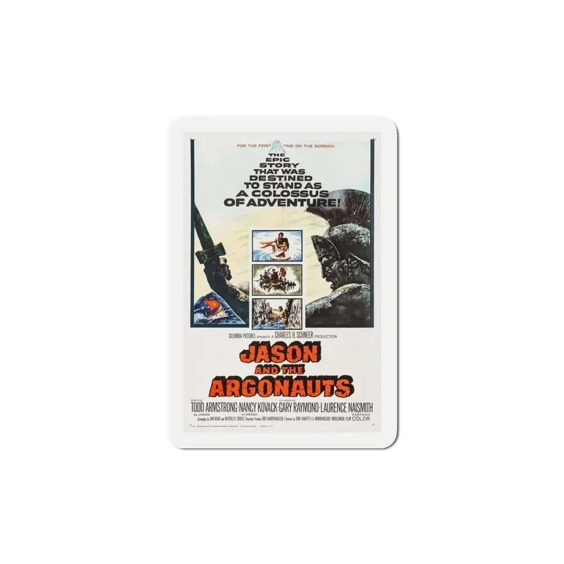 Jason and the Argonauts 1963 Movie Poster Refrigerator Magnet - The Sticker Space