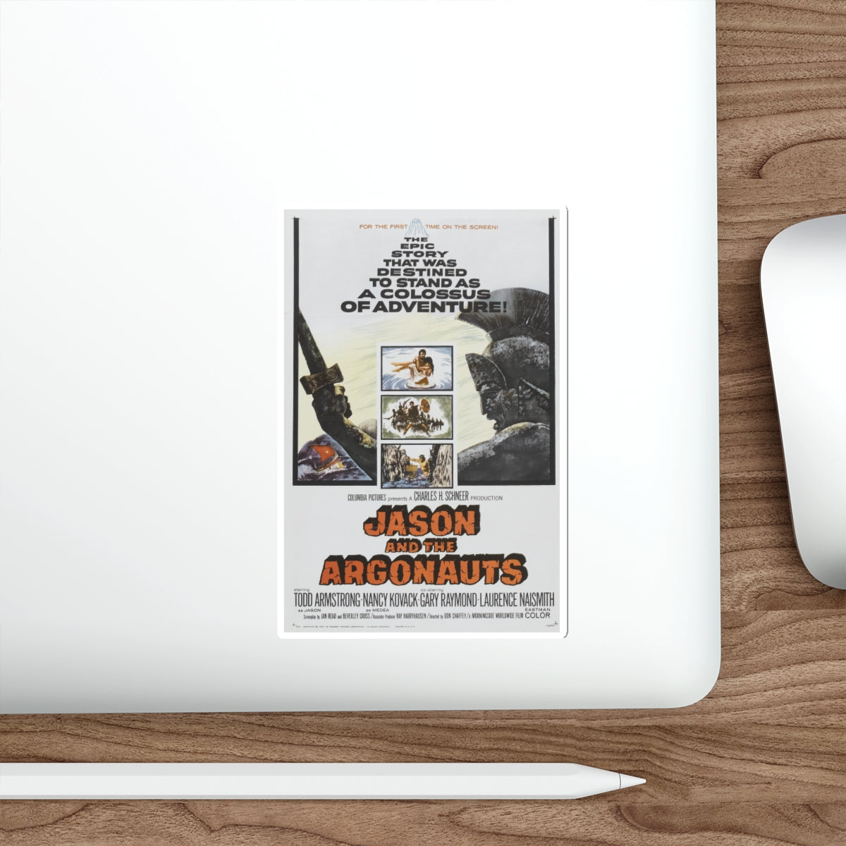 JASON AND THE ARGONAUTS 1963 Movie Poster STICKER Vinyl Die-Cut Decal-The Sticker Space