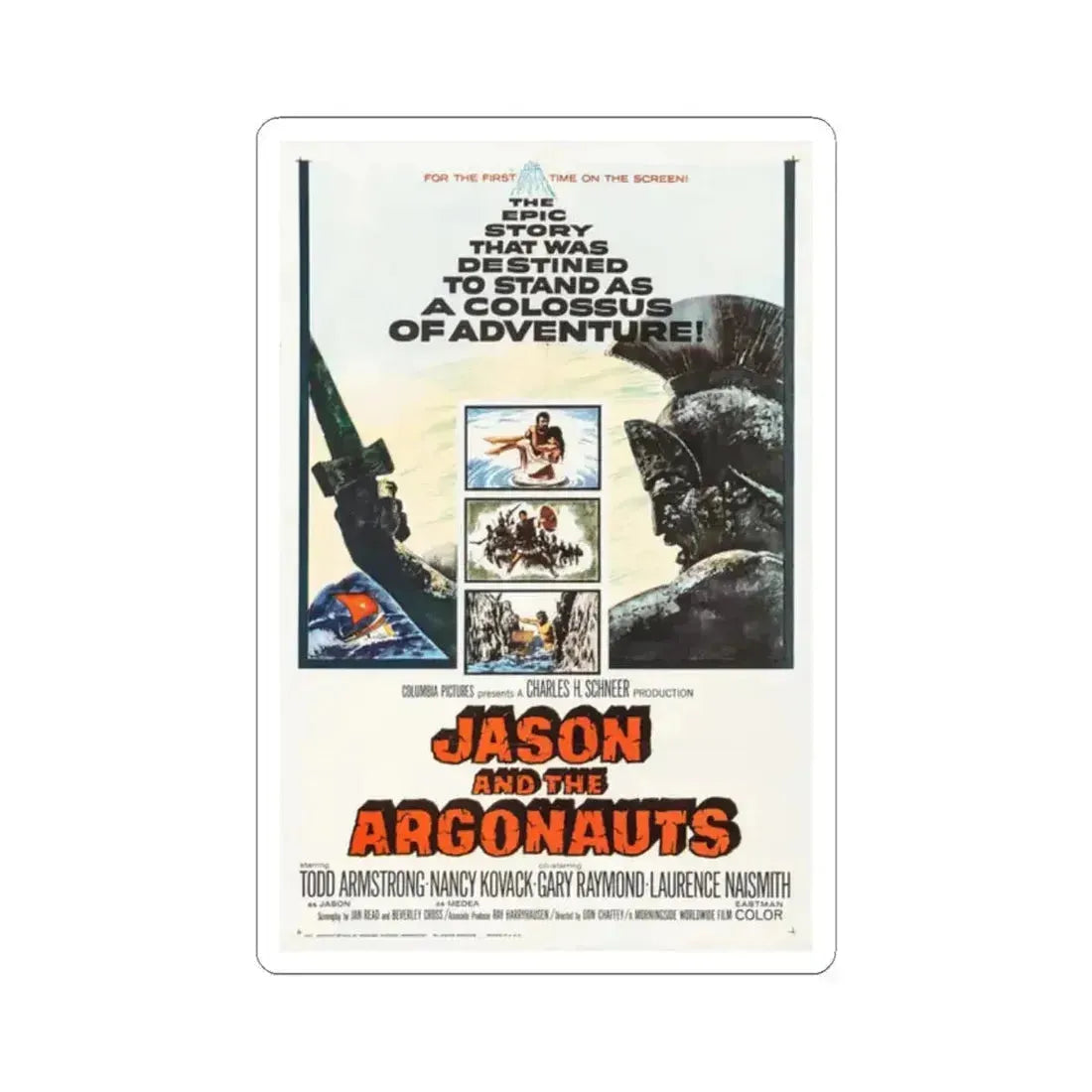 Jason and the Argonauts 1963 Movie Poster - STICKER Vinyl Kiss-Cut Decal - The Sticker Space