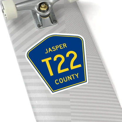 Jasper County Route T22 IA (Iowa) (Road Sign) STICKER Vinyl Kiss-Cut Decal - The Sticker Space
