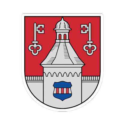 Jaunpils novads COA (Latvia) (Coat of Arms) STICKER Vinyl Kiss-Cut Decal 4 Inch White - The Sticker Space