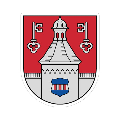 Jaunpils novads COA (Latvia) (Coat of Arms) STICKER Vinyl Kiss-Cut Decal 6 Inch White - The Sticker Space