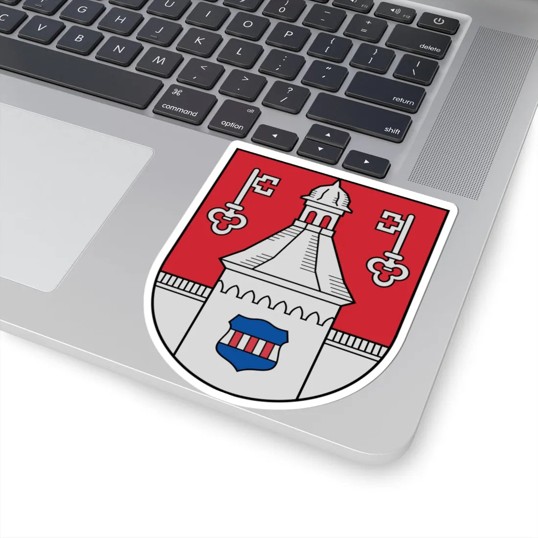 Jaunpils novads COA (Latvia) (Coat of Arms) STICKER Vinyl Kiss-Cut Decal - The Sticker Space