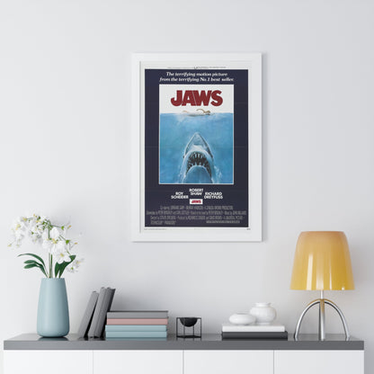 JAWS 1975 - Framed Movie Poster-The Sticker Space