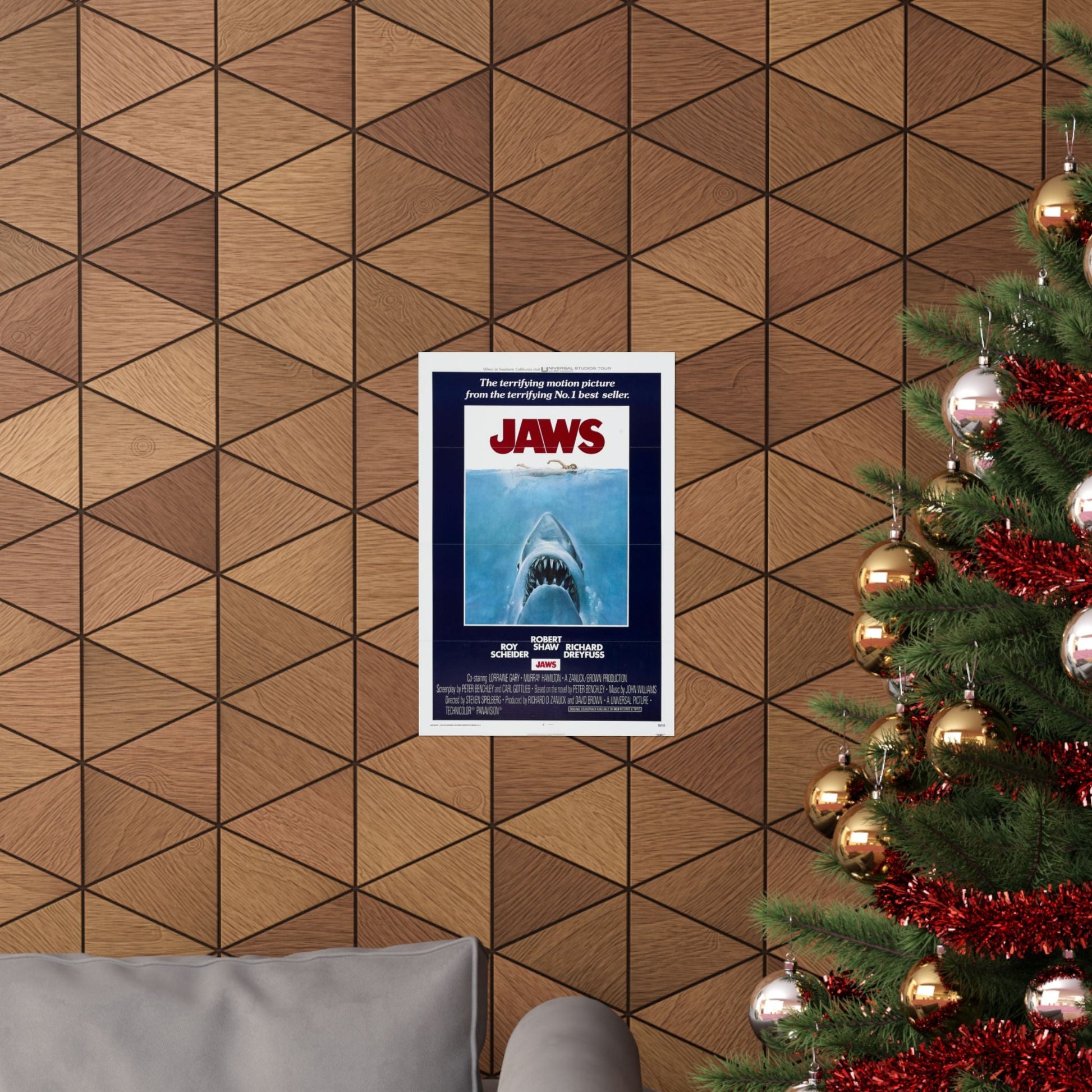 JAWS 1975 - Paper Movie Poster-The Sticker Space