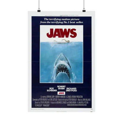 JAWS 1975 - Paper Movie Poster 16″ x 24″ Matte - The Sticker Space