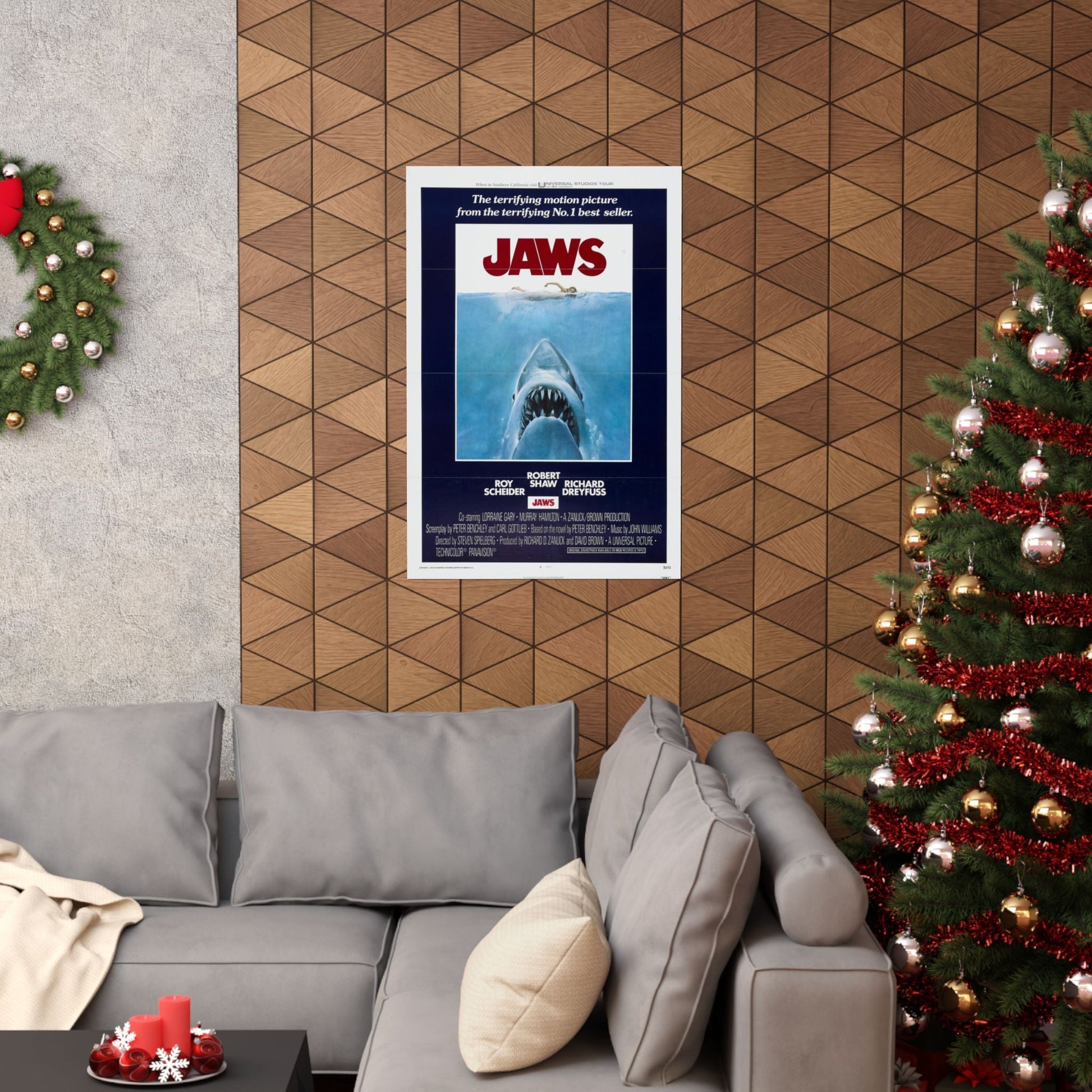 JAWS 1975 - Paper Movie Poster-The Sticker Space