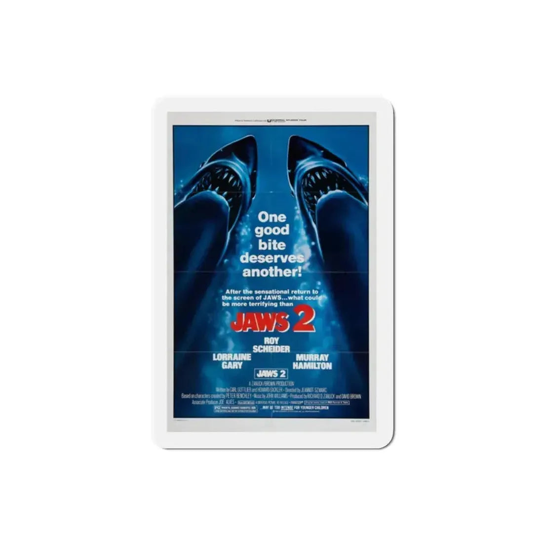 Jaws 2 1978 2 Movie Poster Refrigerator Magnet 2 Inch - The Sticker Space