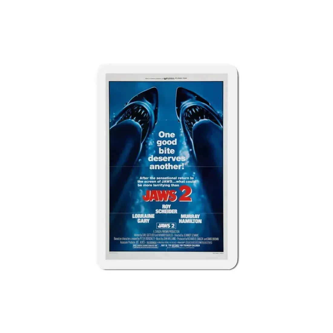Jaws 2 1978 2 Movie Poster Refrigerator Magnet 3 Inch - The Sticker Space