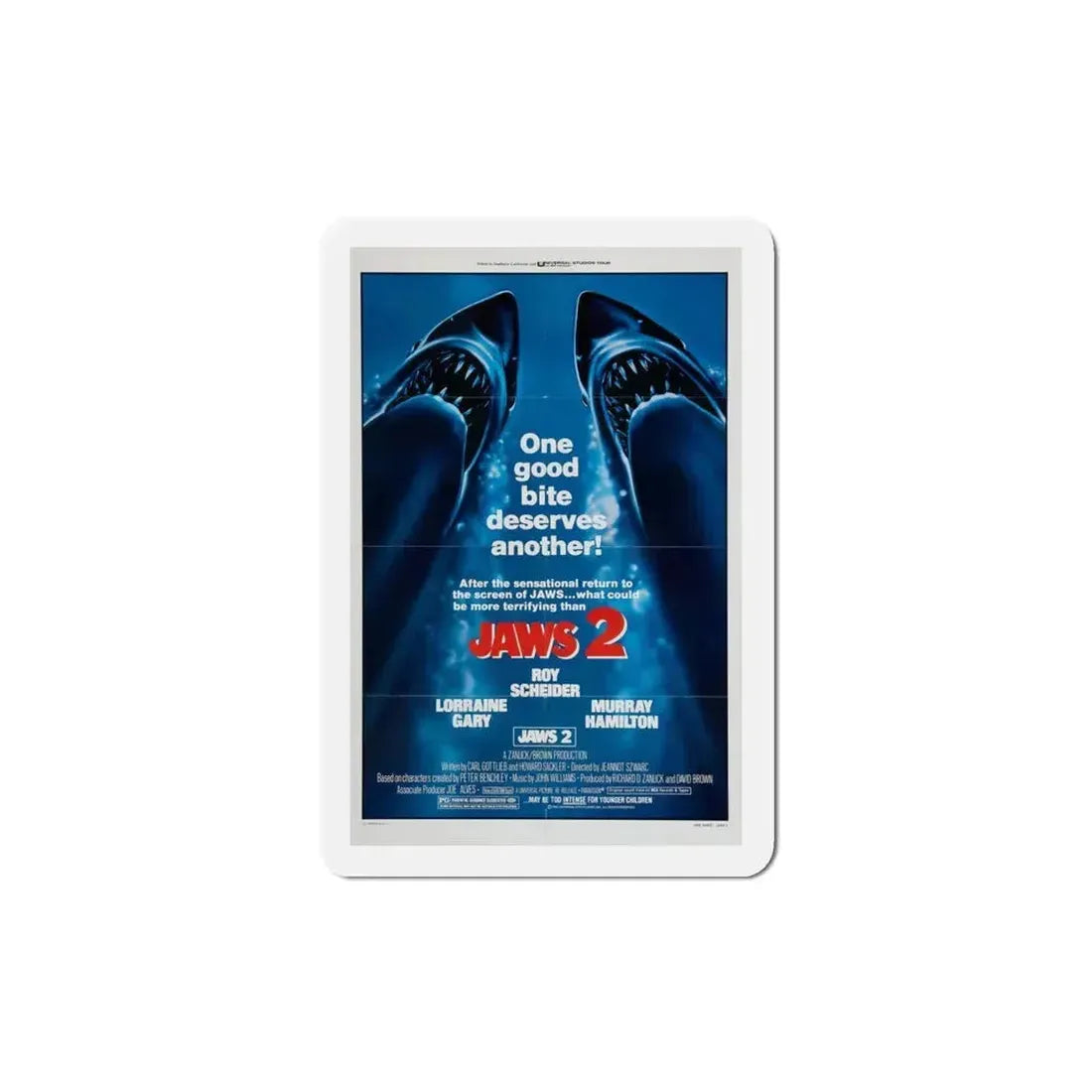 Jaws 2 1978 2 Movie Poster Refrigerator Magnet 4 Inch - The Sticker Space