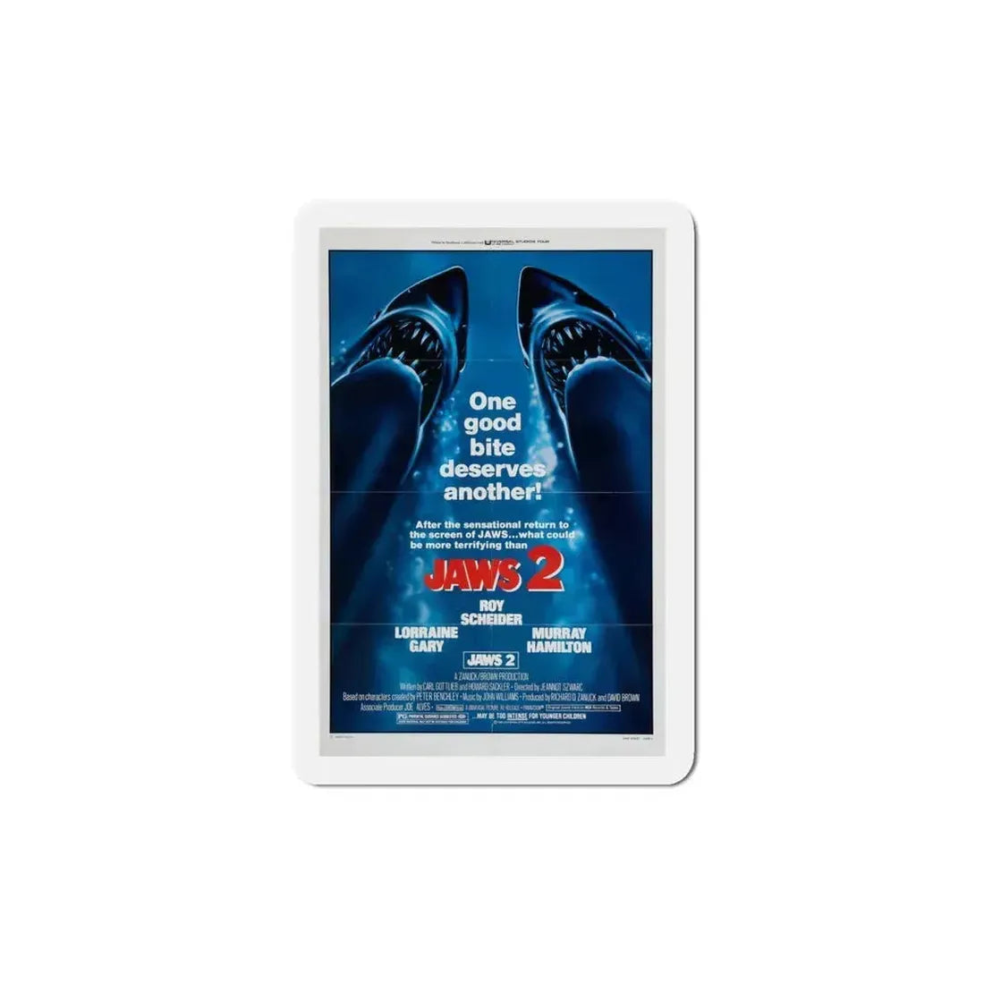 Jaws 2 1978 2 Movie Poster Refrigerator Magnet 5 Inch - The Sticker Space