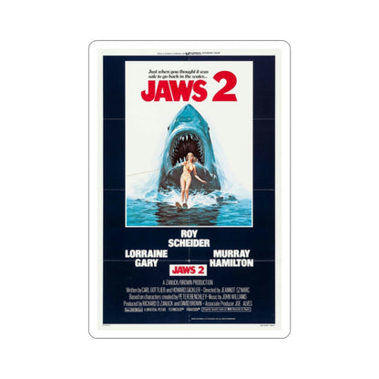 Jaws 2 1978 3 Movie Poster STICKER Vinyl Die-Cut Decal-2 Inch-The Sticker Space