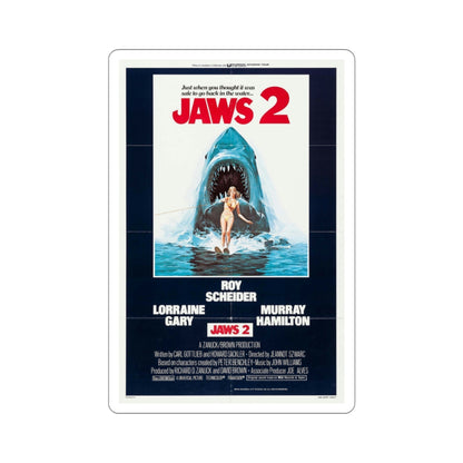 Jaws 2 1978 3 Movie Poster STICKER Vinyl Die-Cut Decal-3 Inch-The Sticker Space