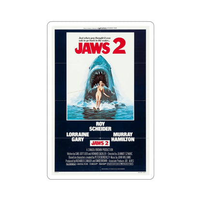 Jaws 2 1978 3 Movie Poster STICKER Vinyl Die-Cut Decal-4 Inch-The Sticker Space