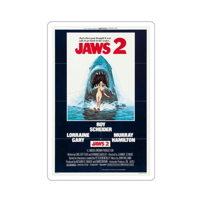 Jaws 2 1978 3 Movie Poster STICKER Vinyl Die-Cut Decal-6 Inch-The Sticker Space