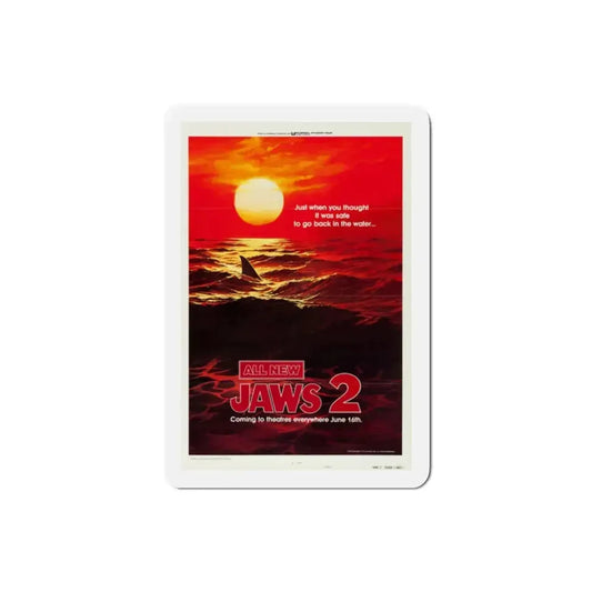 Jaws 2 1978 Movie Poster Refrigerator Magnet 2 Inch - The Sticker Space