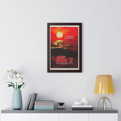 JAWS 2 (TEASER 2) 1978 - Framed Movie Poster-The Sticker Space