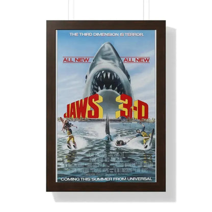 JAWS 3-D 1983 - Framed Movie Poster - The Sticker Space