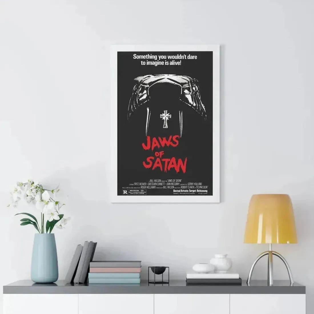 JAWS OF SATAN 1981 - Framed Movie Poster - The Sticker Space