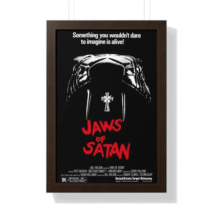 JAWS OF SATAN 1981 - Framed Movie Poster - The Sticker Space