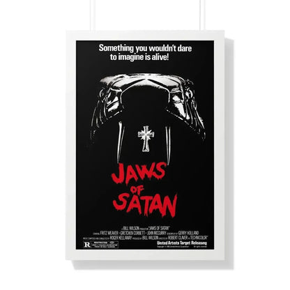 JAWS OF SATAN 1981 - Framed Movie Poster - The Sticker Space